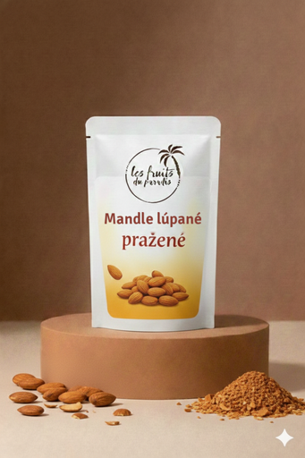 [00812-1] Pražené lúpané mandle 1 kg LES FRUITS DU PARADIS