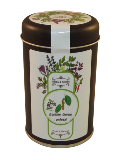 [728-1] Čierne mleté korenie BIO 70 g LES FRUITS DU PARADIS