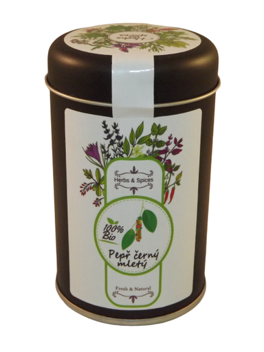 [728-1] Čierne mleté korenie BIO 70 g LES FRUITS DU PARADIS