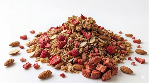 [00704-1] BioMusli mandle jahoda 2.5 kg LES FRUITS DU PARADIS