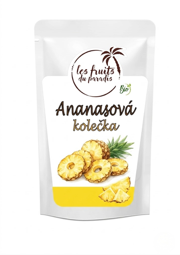 [162-1] Ananas kolečka RAW BIO 1 kg LES FRUITS DU PARADIS