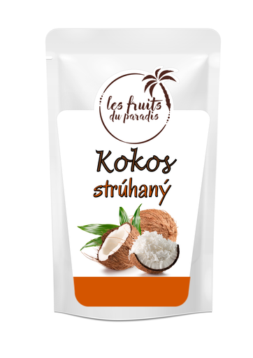 [230-1] Strúhaný odtučnený kokos 500 g LES FRUITS DU PARADIS
