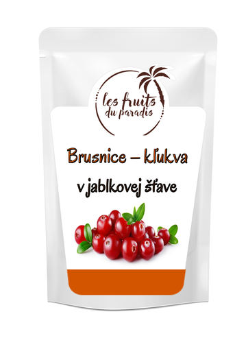 [555-1] Brusnice (klikva) sladené jablkovou šťavou 200 g LES FRUITS DU PARADIS