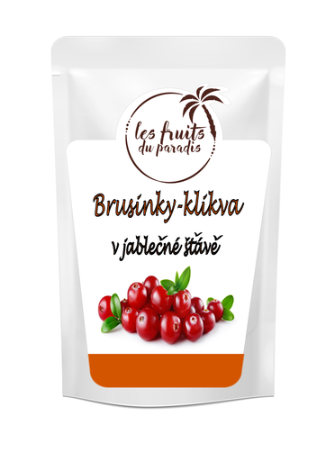 [555-1] Brusnice (klikva) sladené jablkovou šťavou 200 g LES FRUITS DU PARADIS