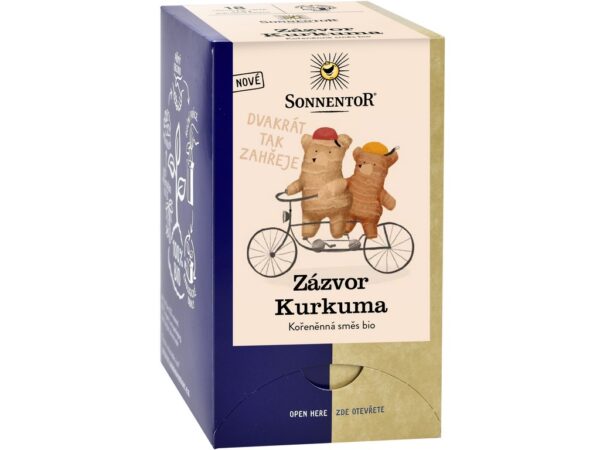 Zázvor kurkuma BIO porciovaný čaj 32 g SONNENTOR