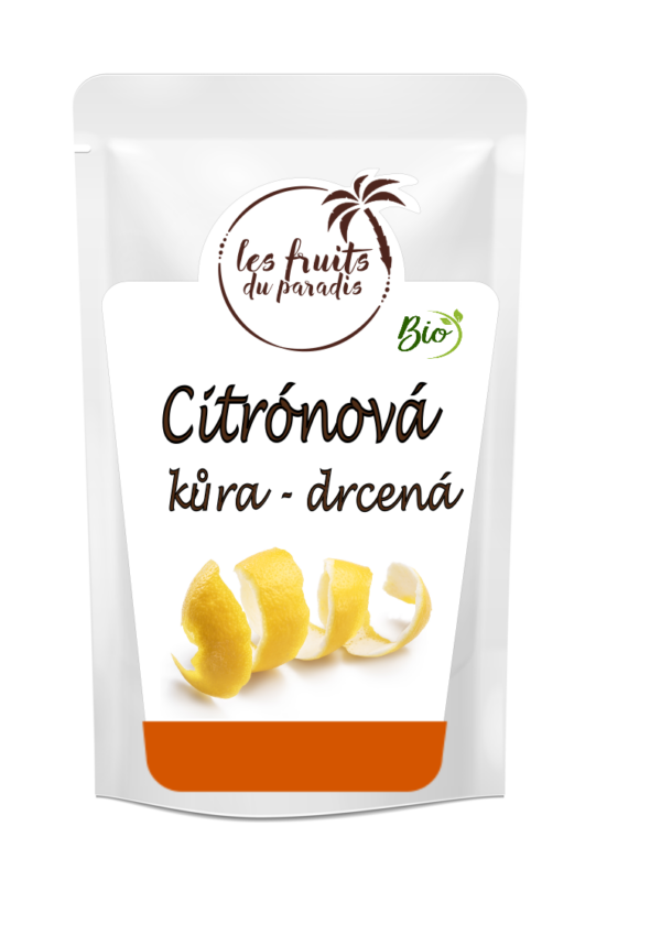 Citrónová kôra rozdrvená BIO 500 g LES FRUITS DU PARADIS