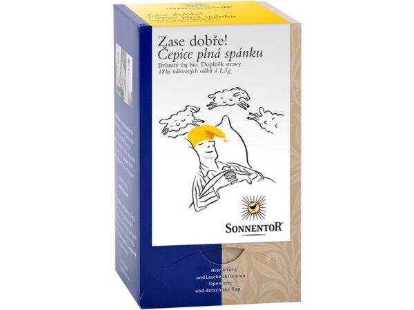 Čepice plná spánku bylinný čaj Bio porcovaný   27g, SONNETOR 27 g