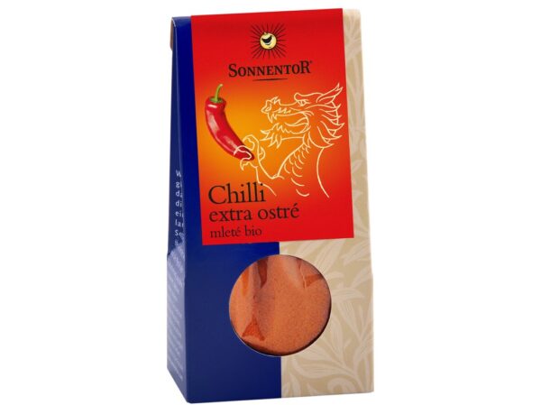 Mleté chilli, extra pálivé BIO 40 g SONNENTOR