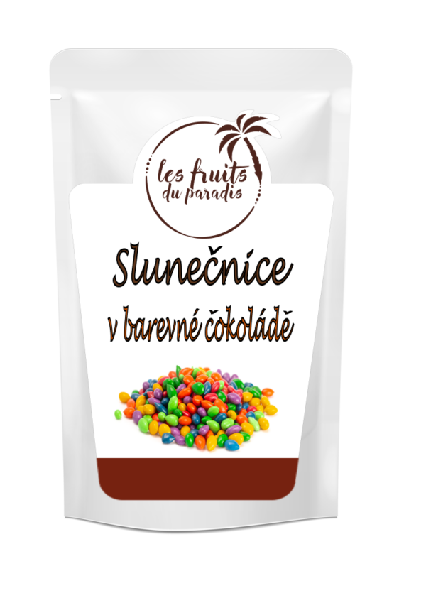 Slnečnice vo farebnej čokoláde 500 g LES FRUITS DU PARADIS
