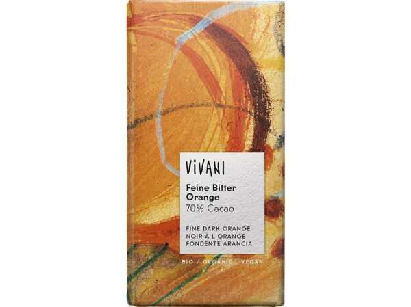 Horká čokoláda Bio 70% pomaranč 100g, VIVANI 100 g VIVANI