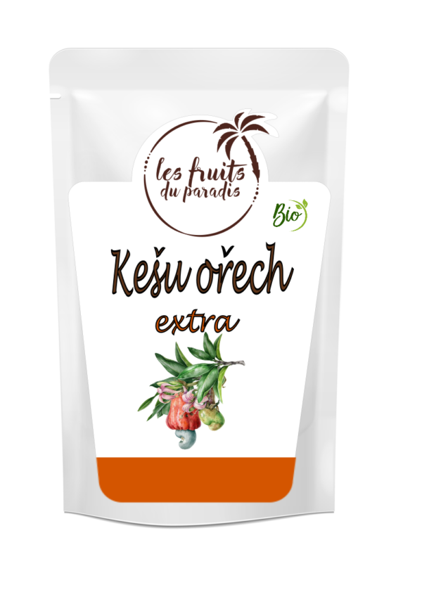 Kešu orechy W240 EXTRA BIO 1 kg LES FRUITS DU PARADIS