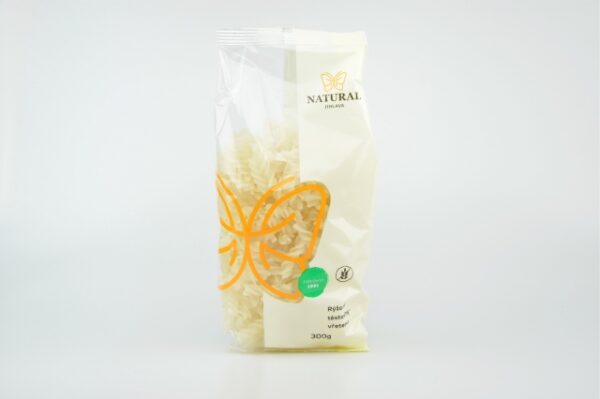 Ryžové cestoviny bez lepku - točené 300 g NATURAL JIHLAVA