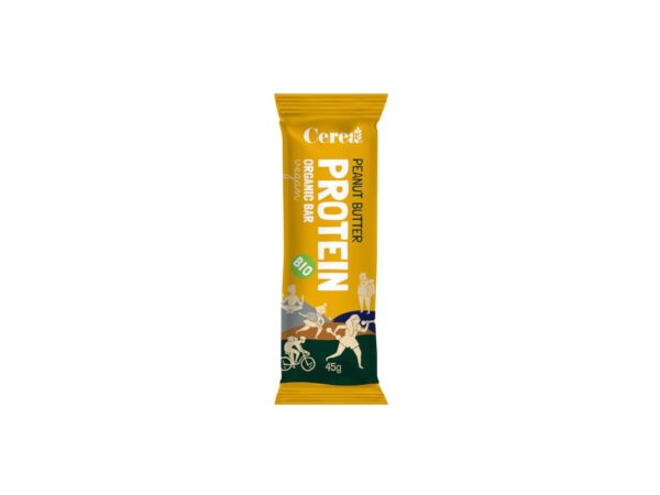 Proteinová tyčinka Bio vegan s arašidovym maslom Cerea 45 g CEREA