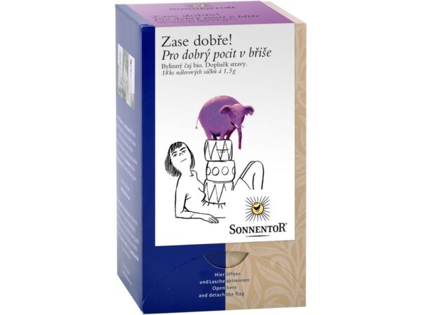 Pre dobrý pocit v žalúdku bylinkový čaj BIO 27 g SONNENTOR