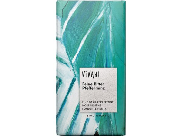 Horká čokoláda BIO s mätovou náplňou 100g, VIVANI 100 g VIVANI