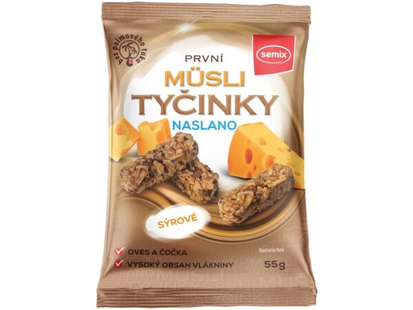 Müsli tyčinky slané so syrom 55g , Semix 55 g SEMIX