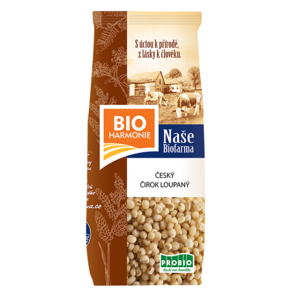 ČIROK LOUPANÝ BIO ČESKÝ 500g NAŠE FARMA 500 g PROBIO