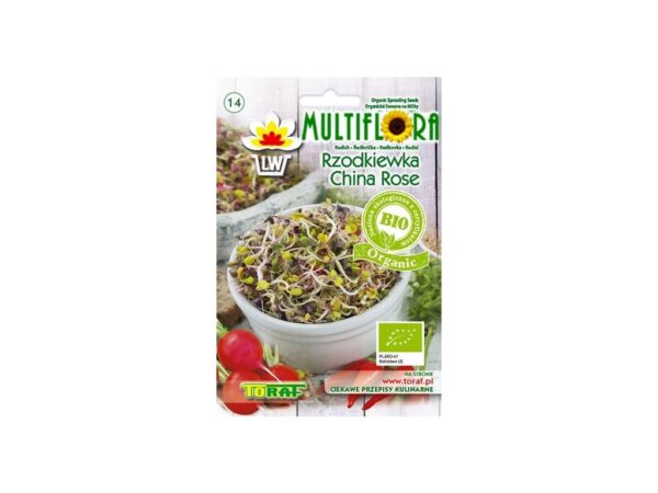 REDKOVKA CHINA ROSE -BIO SEMIENKA NA KLÍČENIE 20 g BIOMISKA