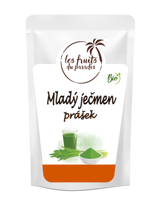 Mladý jačmeň v prášku BIO 500 g LES FRUITS DU PARADIS