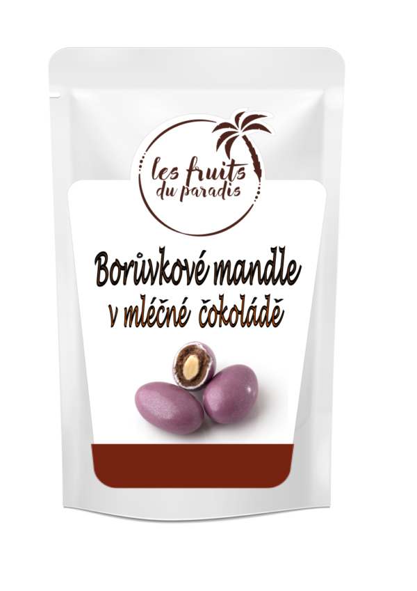 Mandle v čokoláde s čučoriedkovou polevou 200 g LES FRUITS DU PARADIS