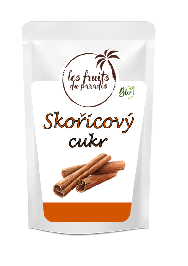 Škoricový cukor 13% BIO 250 g LES FRUITS DU PARADIS