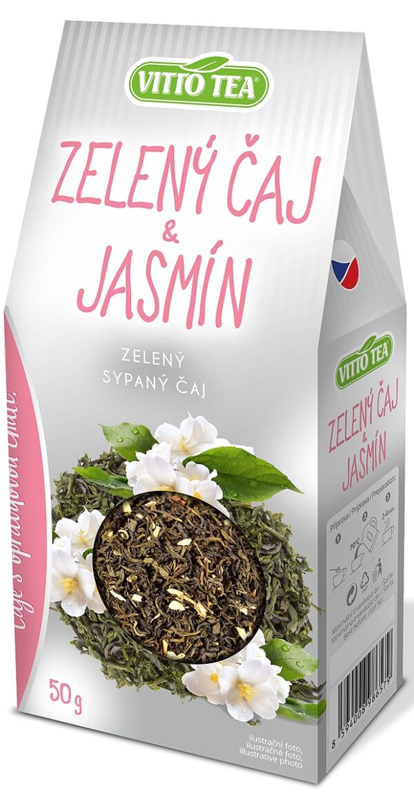 Zelený čaj - Jasmín sypaný 50 g VITTO TEA