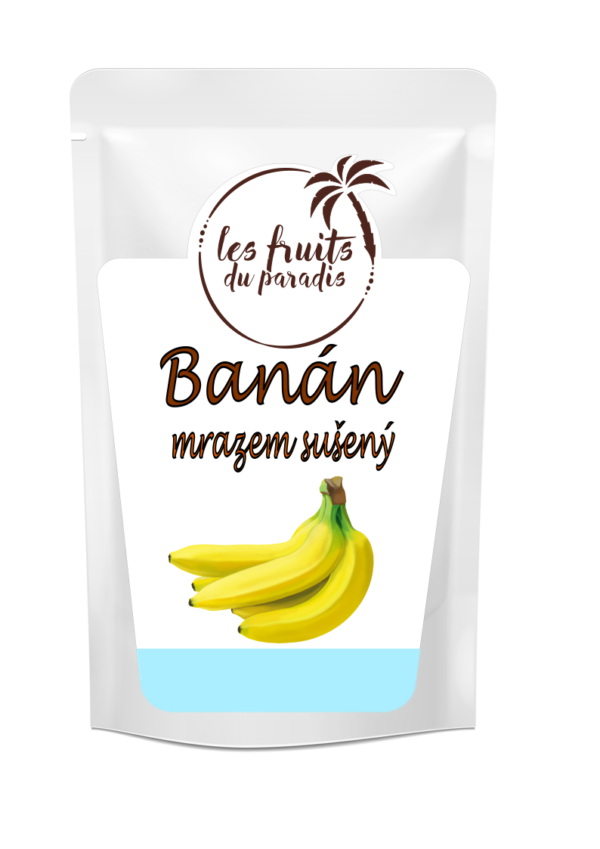 Lyofilizované plátky banánov 40 g LES FRUITS DU PARADIS