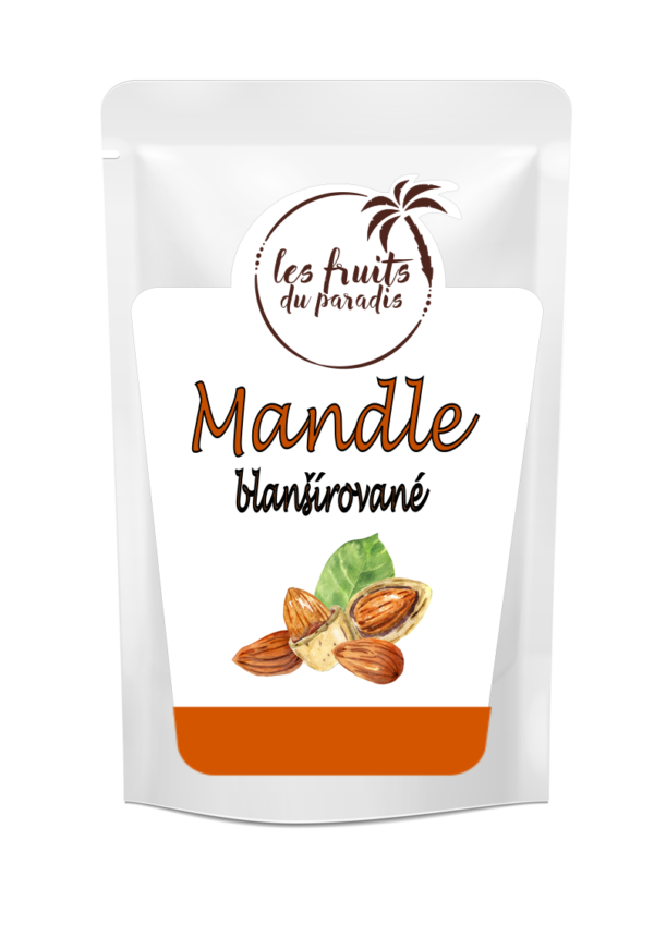 Mandle blanšírované 150 g LES FRUITS DU PARADIS