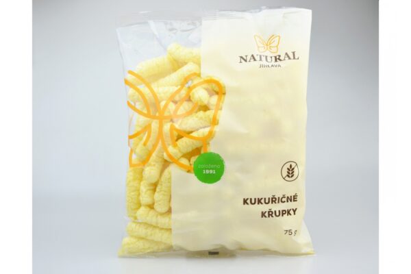 Bezlepkové kukuričné chrumky 75 g NATURAL JIHLAVA