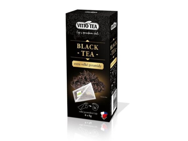 ČIERNÝ ČAJ BLACK TEA (EXTRA PYRAMIDOVÉ SÁČKY) 6x8 g  VITTO TEA 48 g VITTO TEA