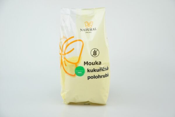 KUKURIČNÁ MÚKA POLOHRUBÁ 400g Natural Jihlava 400 g NATURAL JIHLAVA