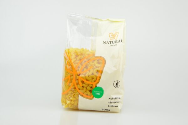 Kukuřičné těstoviny kolínka 300g, NATURAL JIHLAVA 300 g NATURAL JIHLAVA