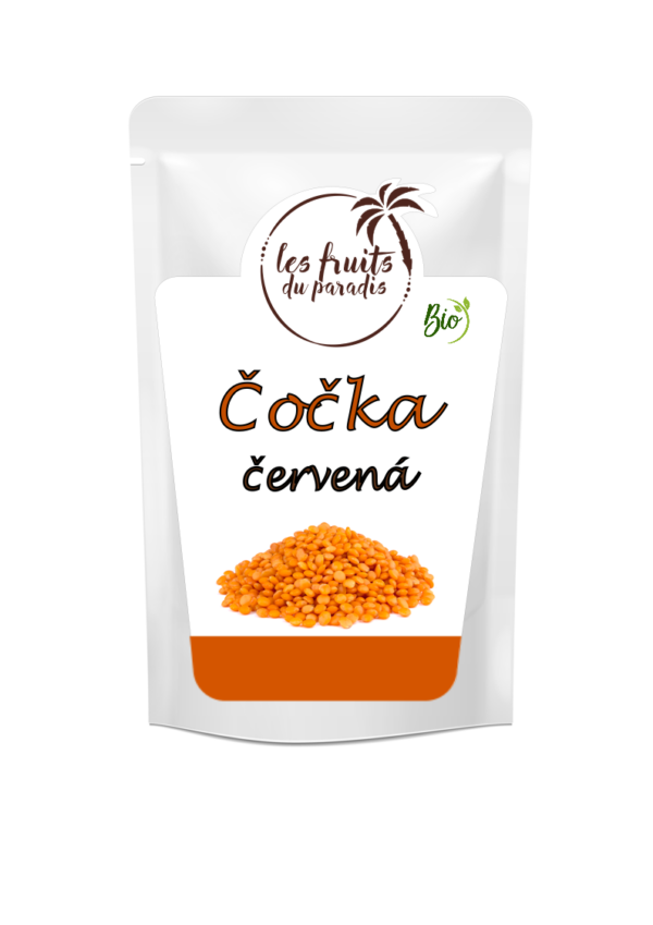Šošovica červená Bio 1 kg LES FRUITS DU PARADIS