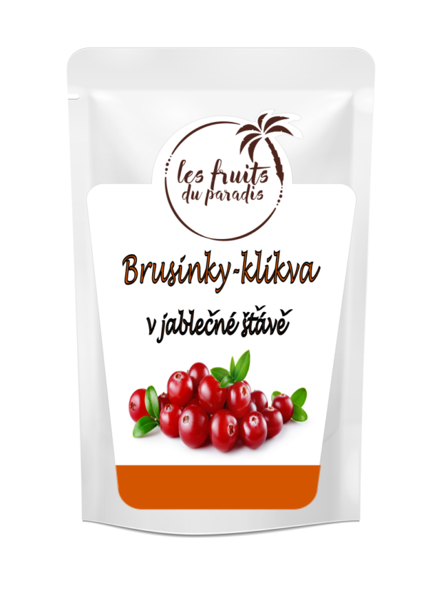 Brusnice (klikva) sladené jablkovou šťavou 1 kg LES FRUITS DU PARADIS