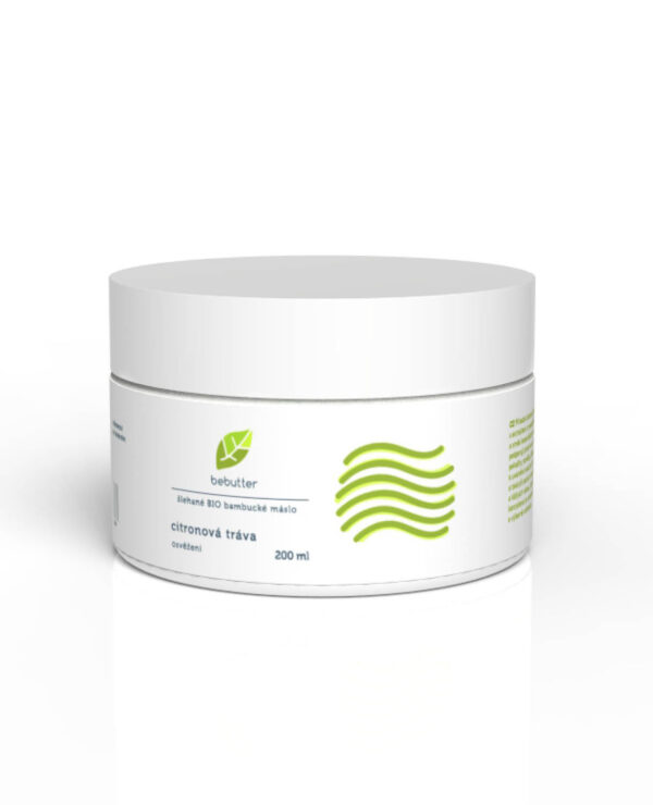 BEBUTTER Bambucké maslo s citrónovou trávou 200ml AROMATICA