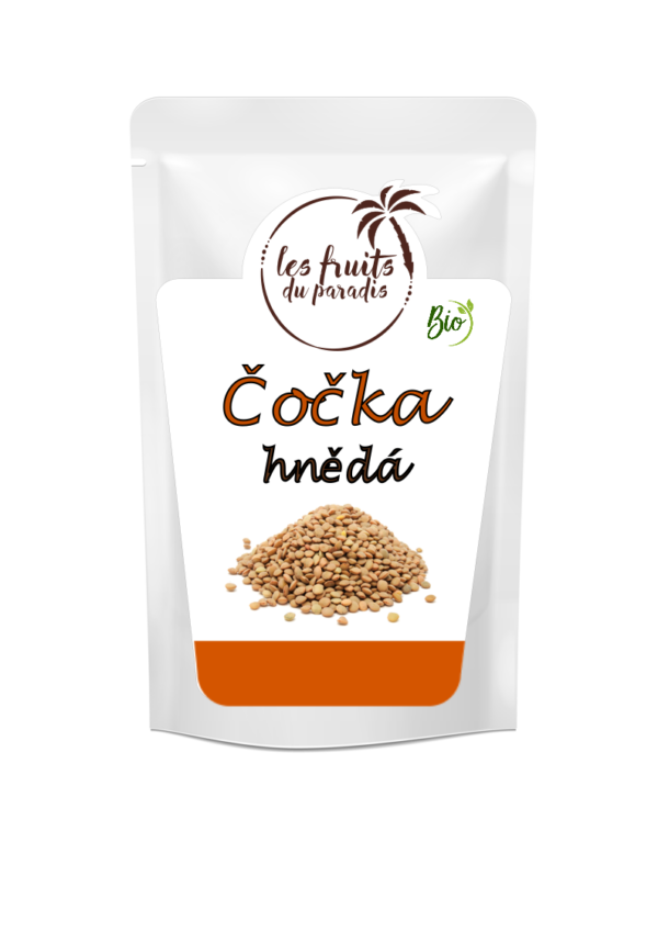 Šošovica hnedá Bio 1 kg LES FRUITS DU PARADIS