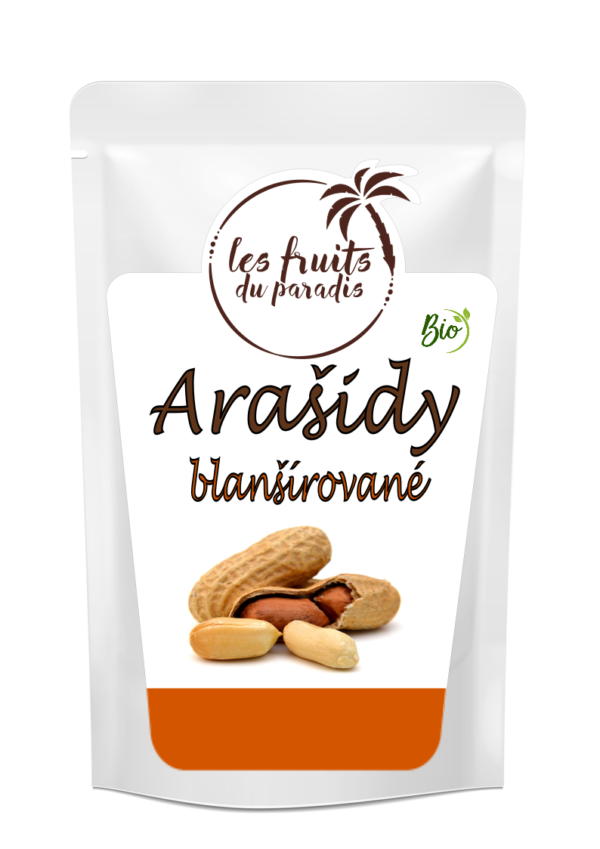 Blanšírované arašidy RAW BIO 200 g LES FRUITS DU PARADIS