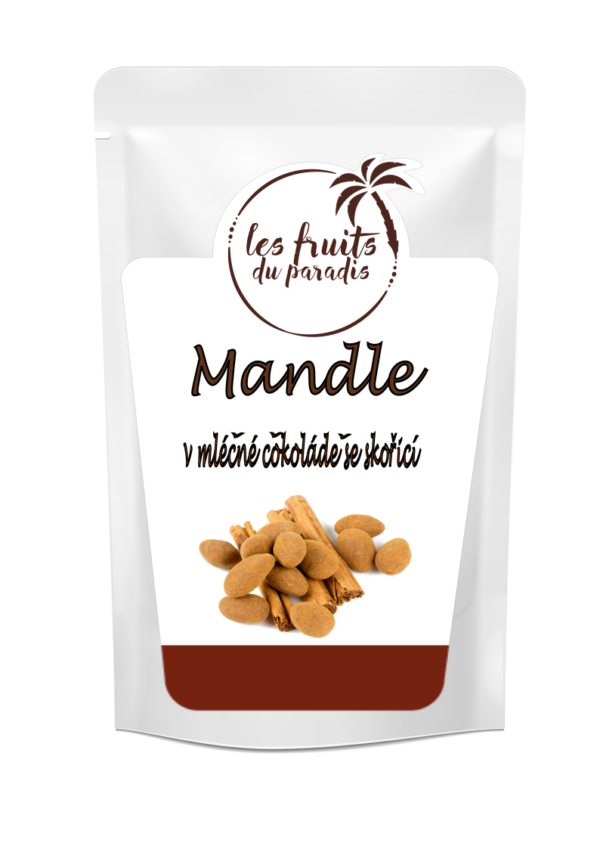 Mandle v čokoláde a škorici 1 kg LES FRUITS DU PARADIS