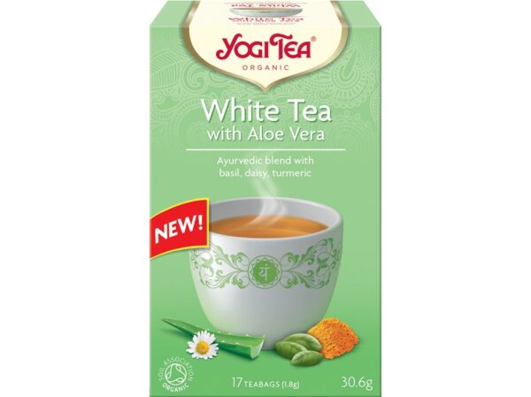 Biely čaj BIO s aloe vera 17x1,8 g  YOGI TEA 31 g