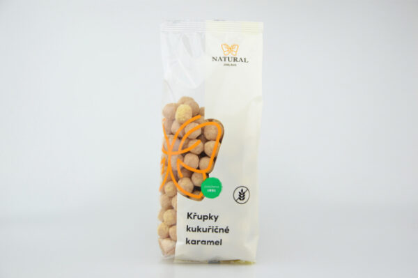 Karamelové kukuričné chrumky - 140g , Natural Jihlava 140 g