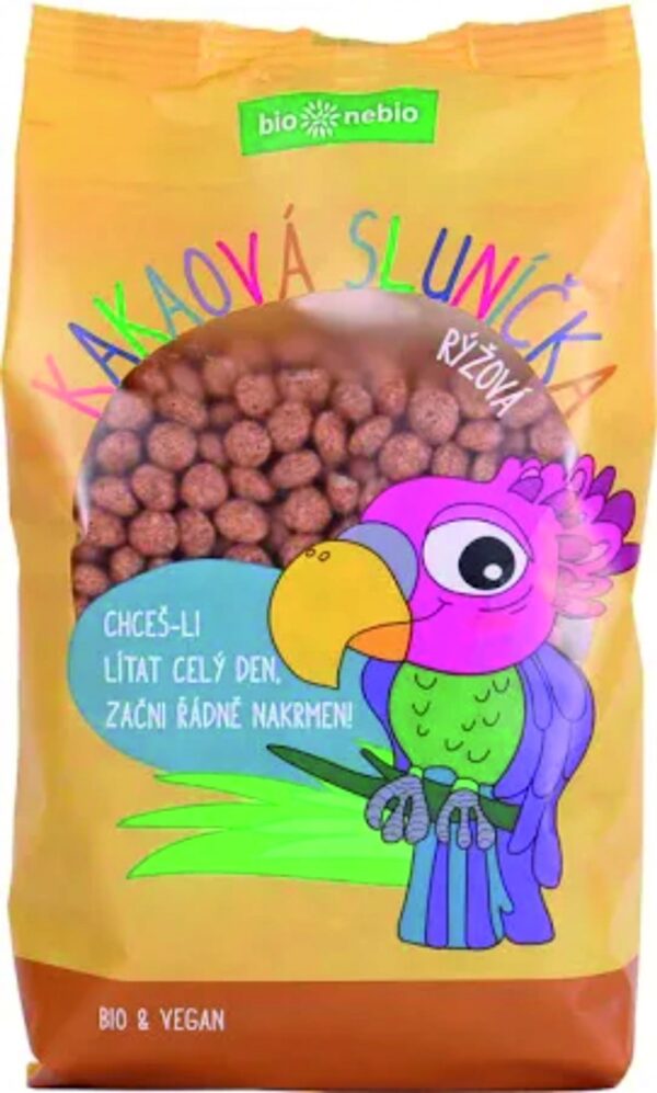 KAKAOVÁ SLUNÍČKA RÝŽOVÁ BIO 200 g, BIO NEBIO BIO NEBIO