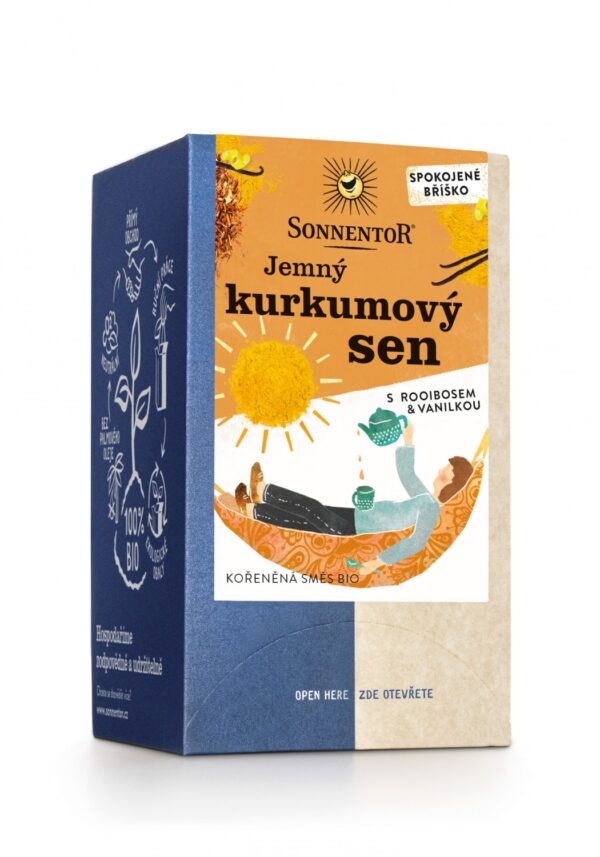 Čaj BIO Jemný kurkumový sen 27 g SONNENTOR