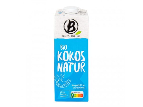 Kokosový nápoj BIO nesladený 1l, BERIEF BERIEF