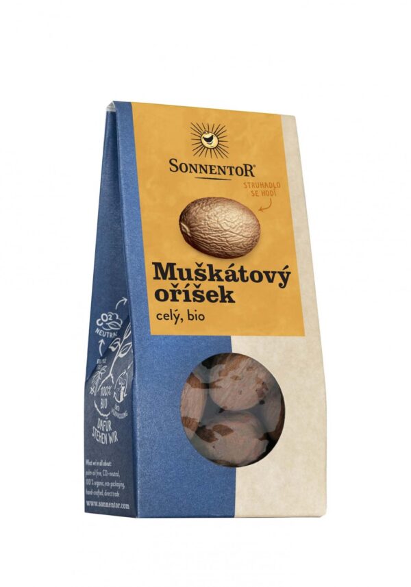 Muškátový oriešok celý BIO 25 g SONNENTOR