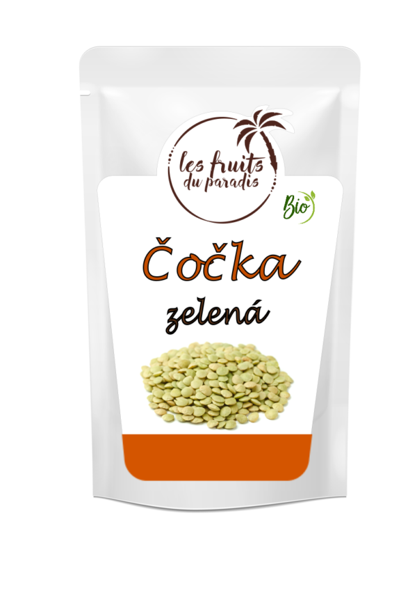 Zelená šošovica BIO 500 g LES FRUITS DU PARADIS