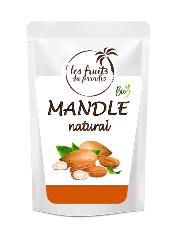 Mandle natural  Bio 1 kg LES FRUITS DU PARADIS