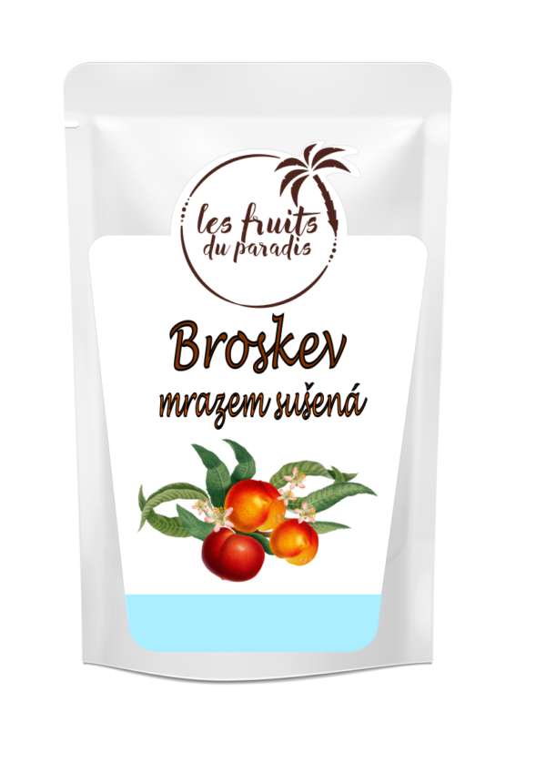 Lyofilizované plátky broskýň 100 g LES FRUITS DU PARADIS
