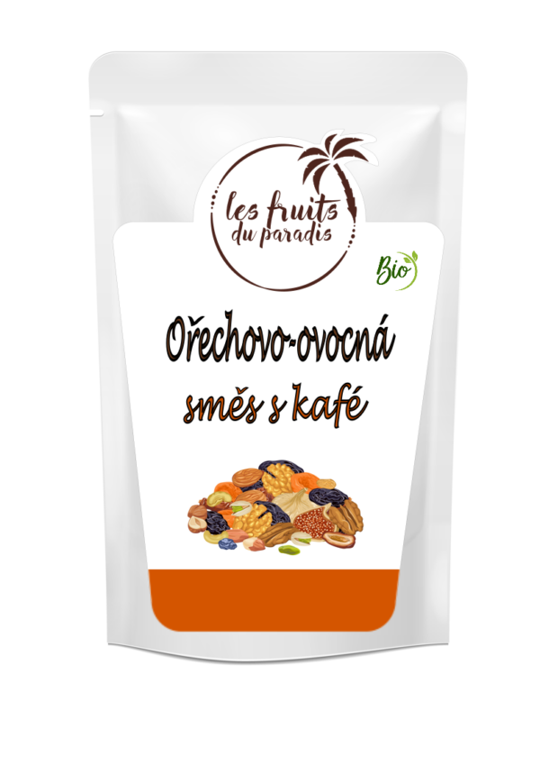 Orechovo-ovocná zmes s dražovanou kávou Bio 1 kg LES FRUITS DU PARADIS