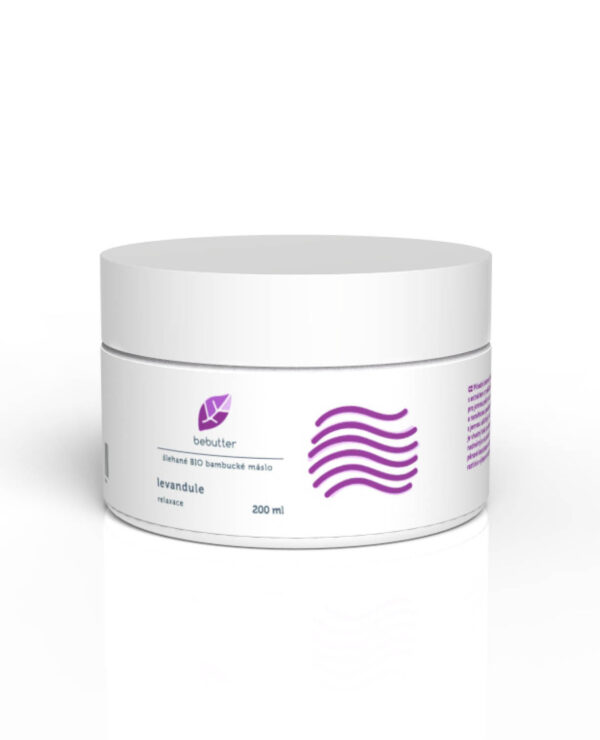 BEBUTTER Bambucké maslo šľahané BIO Levanduľa 200ml AROMATICA