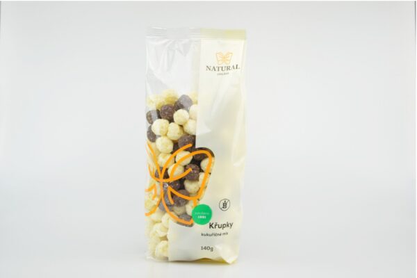 Kukuričné chrumky jogurt-čokoláda 140 g NATURAL JIHLAVA